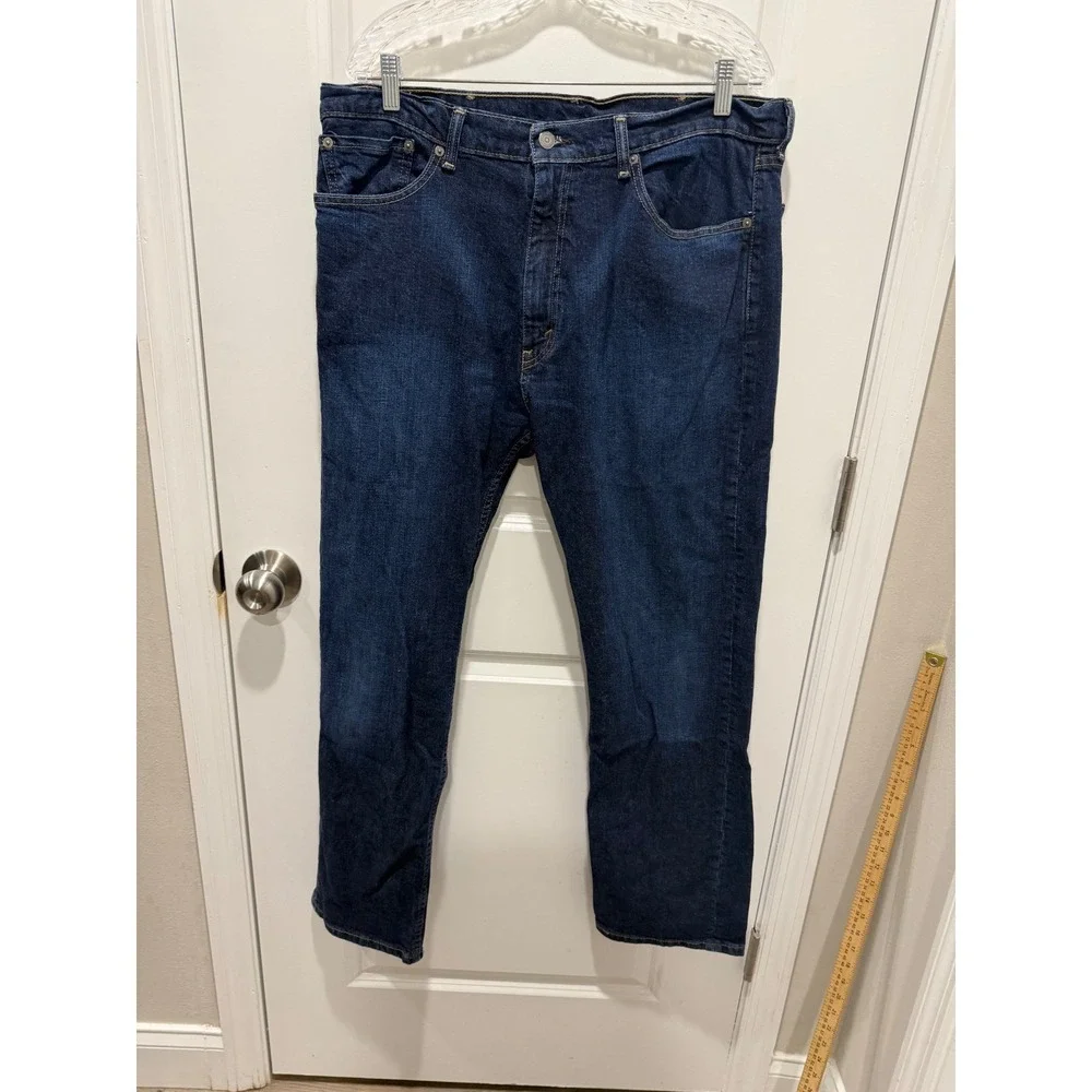 Levi's Mens Jeans‎ Dark Wash Stretch Blue 38x32